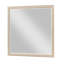 Miroir de coiffeuse Ary, cadre en placage de chêne gris clair, 38 x 38