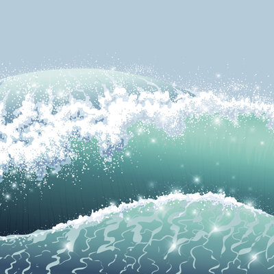 Stormy Sea by Val_Iva - Wrapped Canvas Print