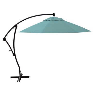 Parasol en porte-à-faux octogonal en porte-à-faux 9 pi x 9 pi 3 po Houpt