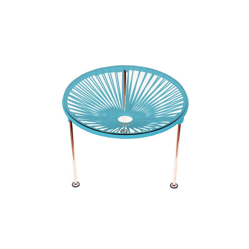 Table basse intérieure / extérieure Zicatela, Cuivre, Bleu