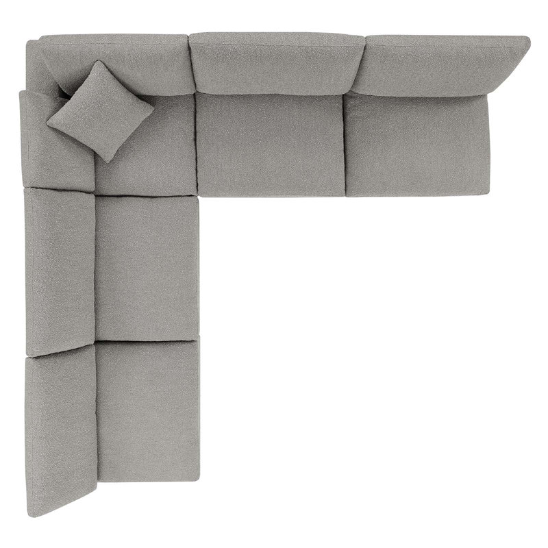 Canapé modulaire 5 pièces Commix, Gris clair