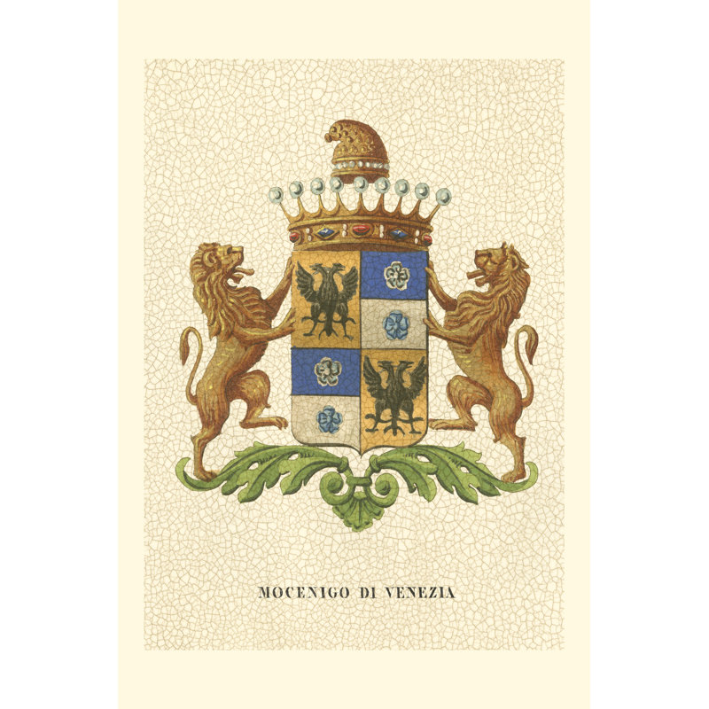Stately Heraldry IV by Vision Studio - Wrapped Canvas Print, 46cm H x 30cm W x 3.8cm D