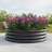 2PCS 47.24*11.4" Tall Round Raised Garedn Bed,Metal Raised Beds For Vegetables, Outdoor Garden Raised Planter Box, Backyard Patio Planter Raised Beds For Flowers, Herbs, Fruits Black-48496141-48496177-48496178