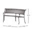 Banc extérieur courbé