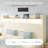 Hydraulic Lift Up Storage Upholstered Platform Wingback LED Bed With 2-Tier Shelves And Charging Station-906432939-911921859