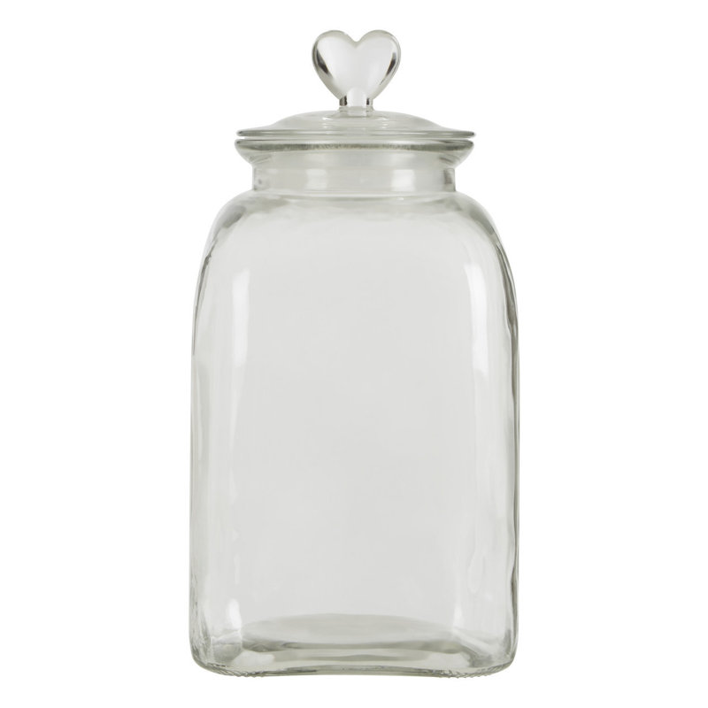 Glass Jar, 31cm H x 16cm W x 16cm D