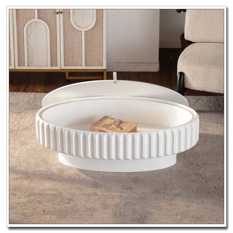 Table de rangement avec couvercle amovible