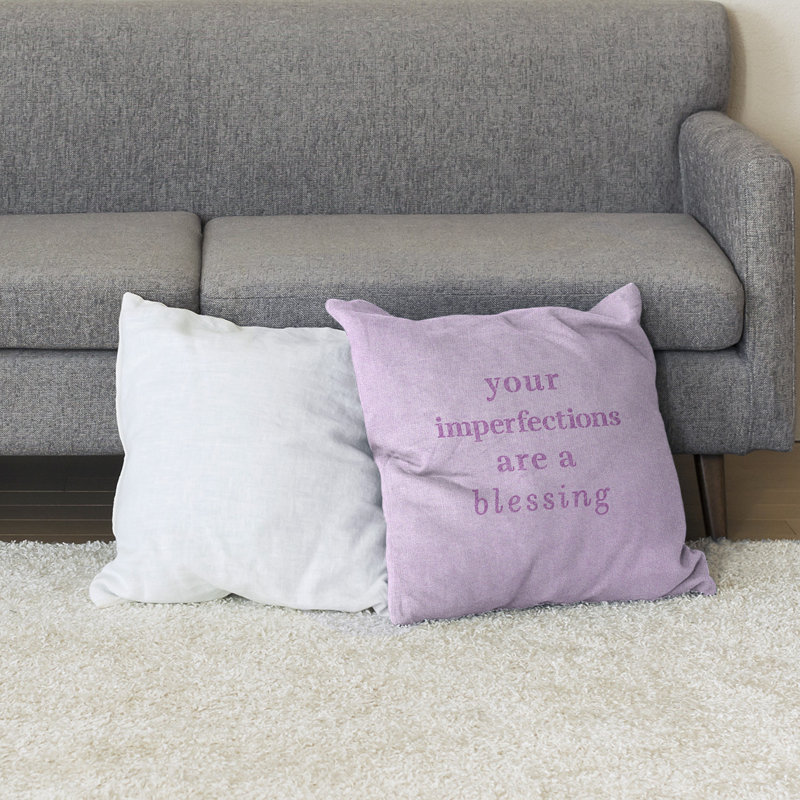 Coussin de sol, 40 po x 40 po, Violet