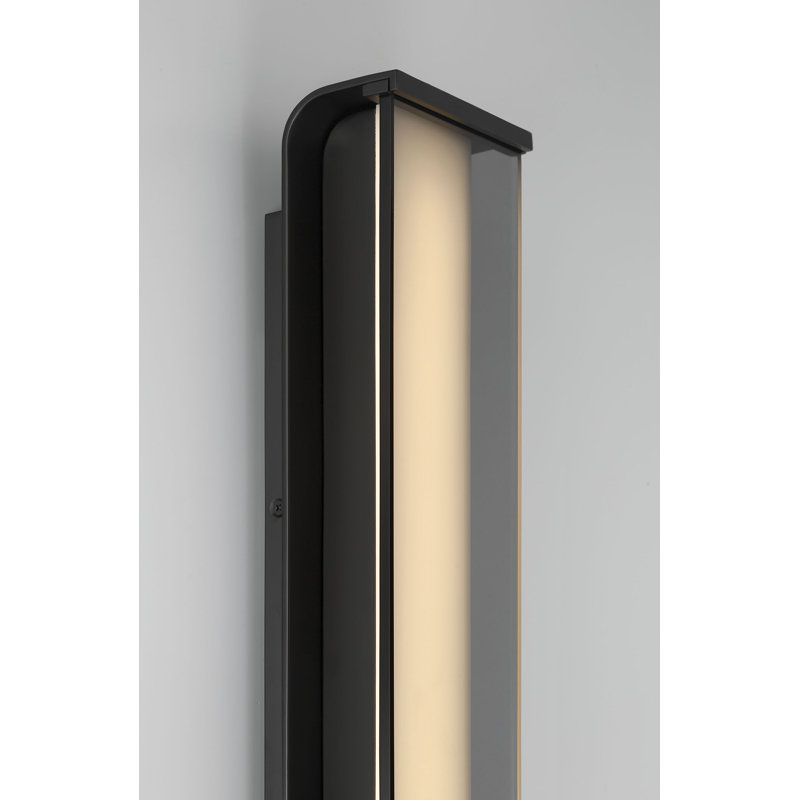Outdoor, 24", Matte Black, Smoked Glass, 24"