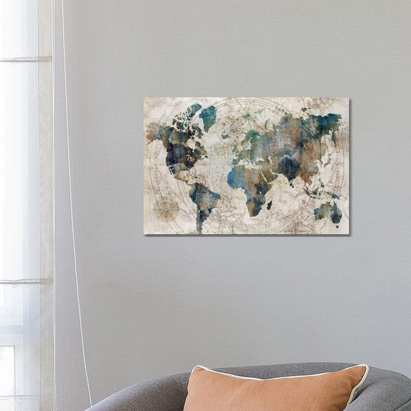Celestial Map by Isabelle Z - No Frame Giclee Art Print on Canvas, No Frame, 66.04 cm H x 45.72 cm W x 1.91 cm D