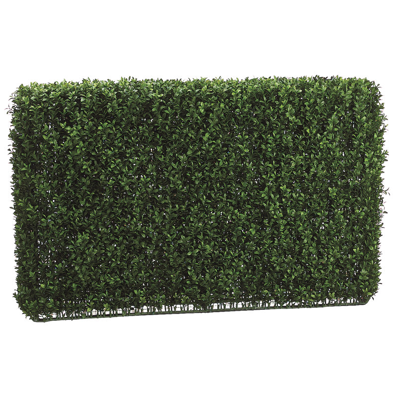 Haie de buisson artificielle, H 24 po x l 36 po x P 7 po