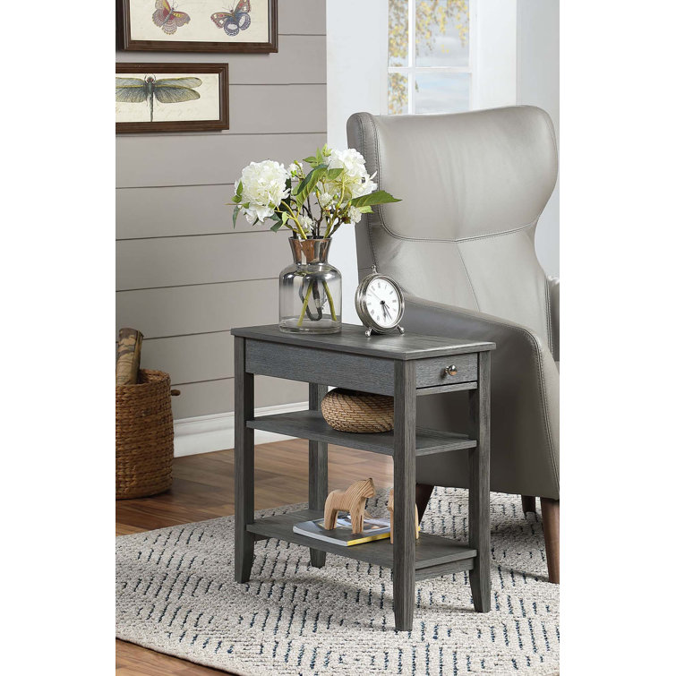 Carbin End Table with Drawer and Shelves