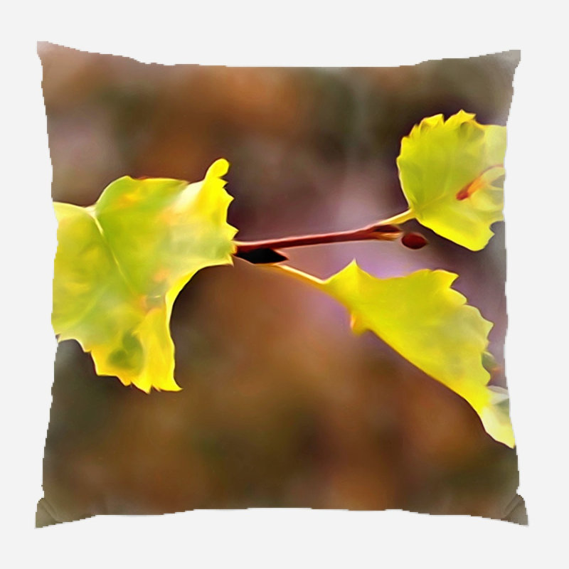 Coussin de feuillage Maree, Microsuède, Intérieur