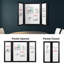 Tableau blanc mural pliable en bois 40 x 60 pouces, cadre noir, effaçable à sec pour bureau, salle de classe, maison et planification-136271442