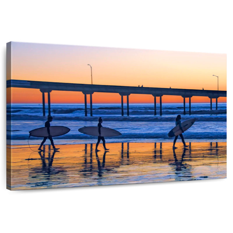 Aletra Ocean Beach Surfers, 24" H x 36" W