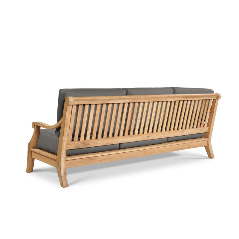 Outdoor 3 - Seat Patio Sofa, Canvas Charcoal Sunbrella® Canvas