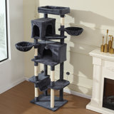 70" H Premium Multi-Level Cat Tree – Spacious, Secure & Fun for Your Feline! 