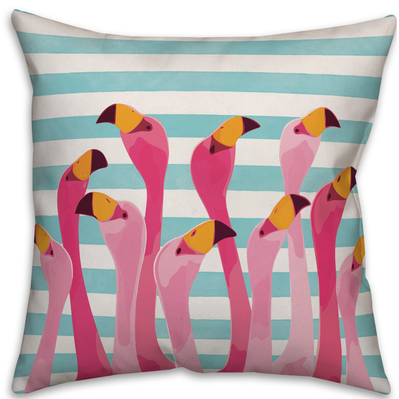Indoor/Outdoor Throw Pillow, Polyester/Polyfill, 18" H x 18" W