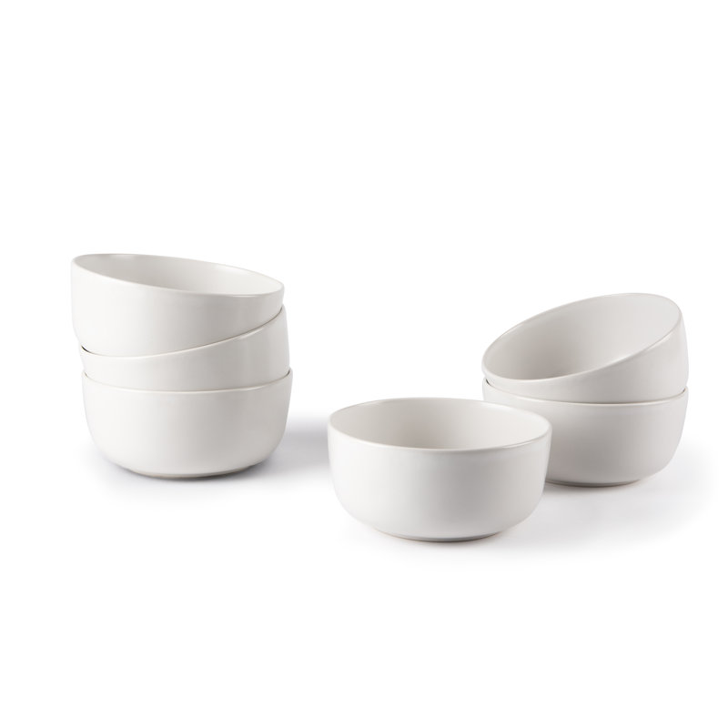 Excelsa Nordic Ceramic Fruit Bowl, White