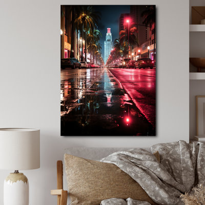 Linis rose noir Miami City of Reflections - imprimé