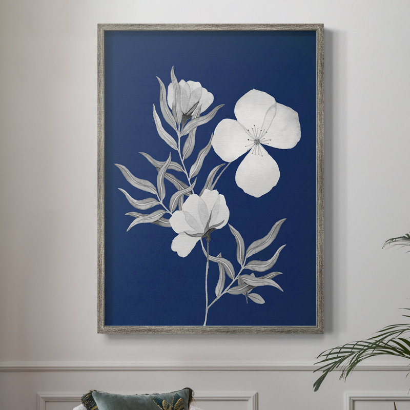 Indigo S Croquis II, reproduction encadrée - bois massif, H 11 po x l 9 po