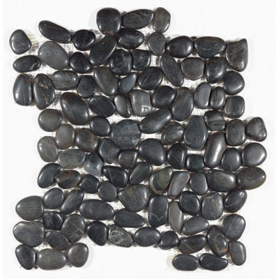 Carrelage mosaïque noir sur pied