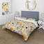 Ensemble de housse de couette beige et orange-626807761