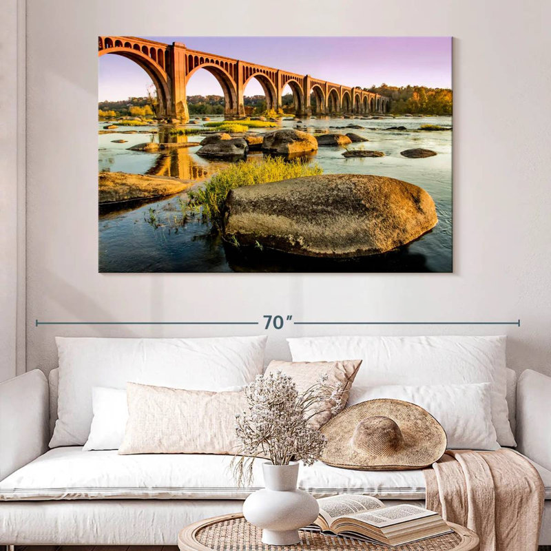 Lilie James River Bridge, H 34 po x l 51 po