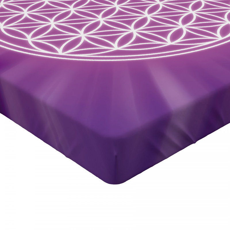 Microfiber Geometric Fitted Sheet, Twin Fitted Sheet
