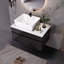 Petit meuble-lavabo flottant simple 31,5 pouces avec lavabo