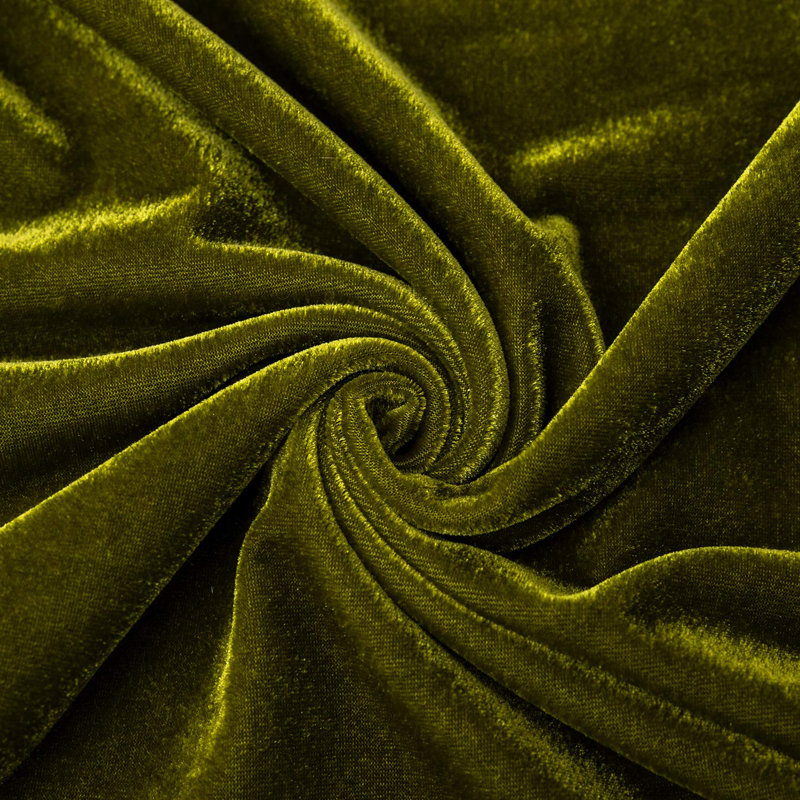Nappe en velours unie luxueuse, rectangulaire, style rétro champêtre, à volants, lavable, vert olive