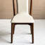 Chaise d'appoint à dossier uni beige (ensemble de 2)