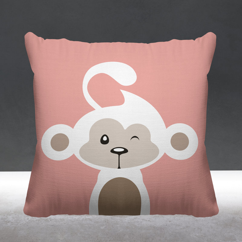 Coussin intérieur Ollie, 19 po x 19 po, Rose, Carré