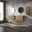 Meuble-lavabo mural avec lavabo et armoire latérale-883072574