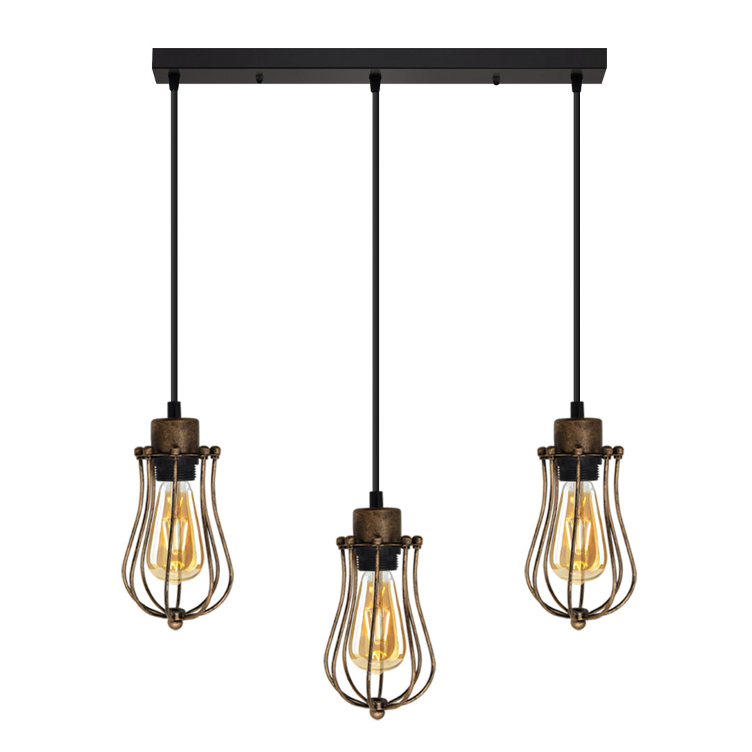 3 - Light Brushed Copper Pendant