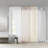 White Baisden Polyester Twisted Tab Sheer 50x84" Curtain Panel Pair-1763592827-1760665514
