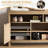 Mid Century Rattan Tv Stand Up,tv Console Table Cabinet With Adjustable Shelf