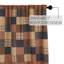 Rideau de douche 100% coton patchwork