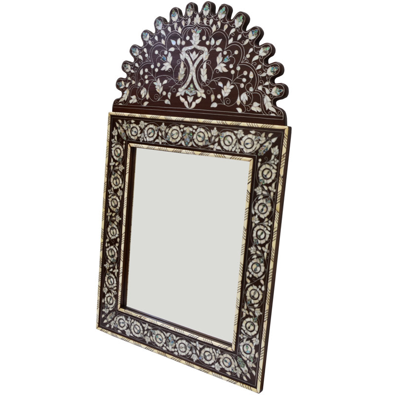 Syrian Arch Solid Wood Wall Mirror
