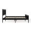 Martha Stewart Jax Wooden Platform Bed With Rattan Inset Headboard And Footboard-97967483-97967484