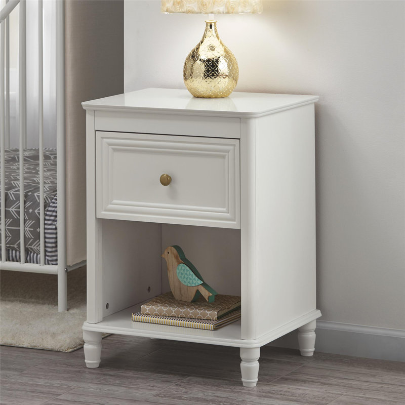 Ryker 1 Drawer Nightstand, Cream