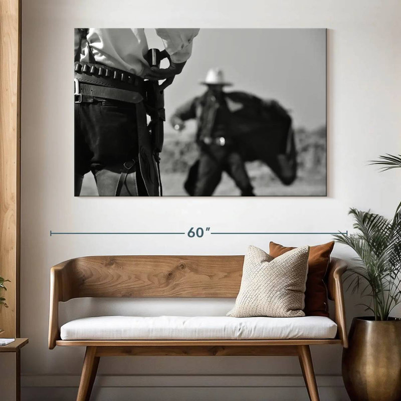 Lelar Cowboy Duel, 34" H x 51" W