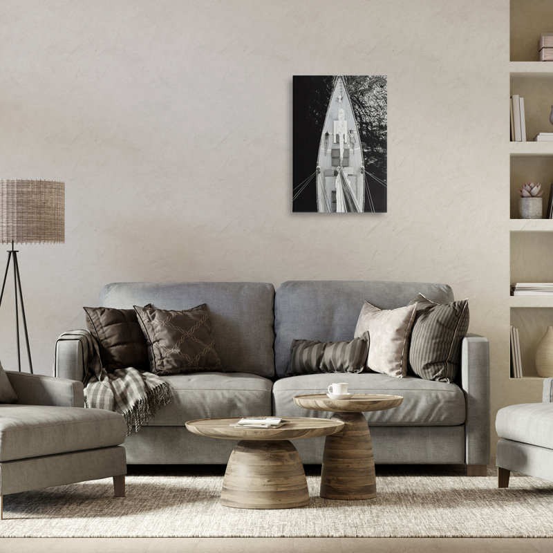 Voilier vue sur toile, conception par LSR Design Studio, H 24 po x l 16 po