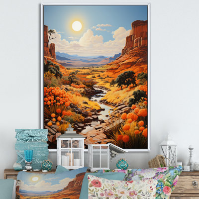 «Beckem Nevada Canyon Mirage I», reproduction sur toile