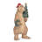 Standing Bear With Tree And Wreath Statuette