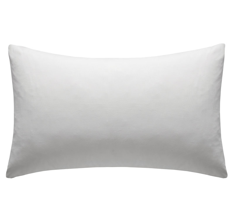Easy Iron Percale Standard Pillowcase, White