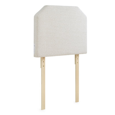 Tavira Allure - Boucle Left Side Outlet Headboard with Legs - Taupe Cream