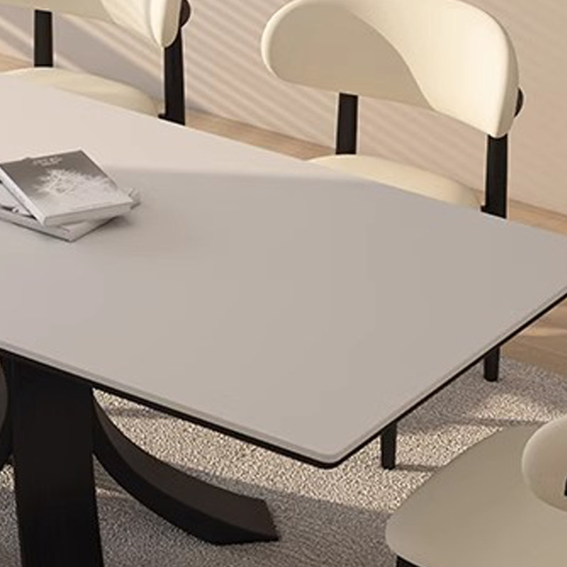 Retro rectangular dining table, 29.53"H x 55.12"L x 31.5"W