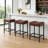 Triplehorn Backless Bar and Counter Stools Upholstered Seat for Comfort, Perfect for Kitchen or Dining Areas-935776923-935776920