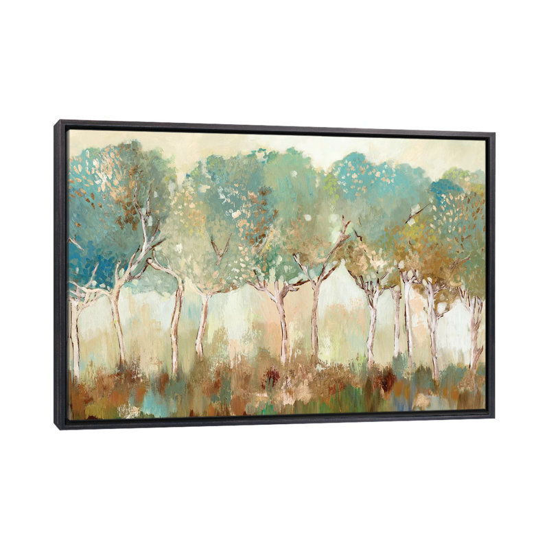 "Golden Sunlight" par Allison Pearce, reproduction d’art, H 26 po x l 40 po x 1,5 po, Toile avec cadre noir patiné